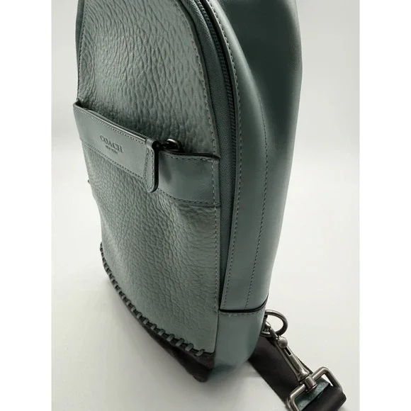 COACH Unisex Charles Messenger Sling Pack Bag in Luxury Smooth Leather - Picture 2 of 11